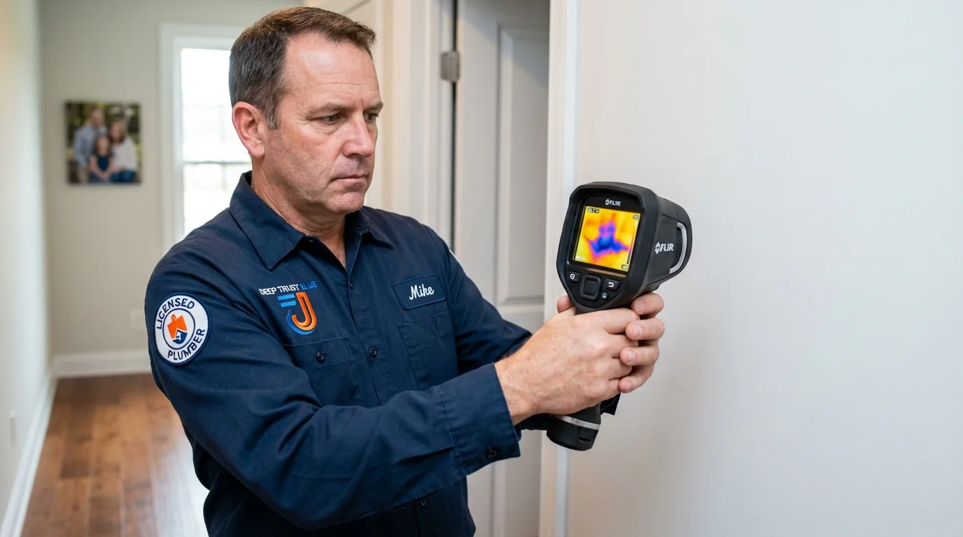 Thermal imaging leak detection by Johns Plumbing LLC in Arcata
